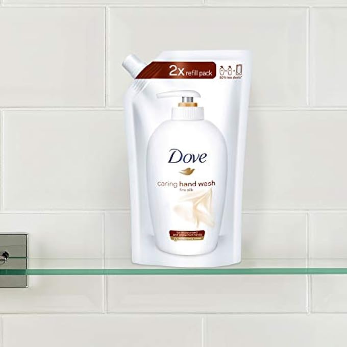 Dove REFILL PACK FINE SILK WASH LOTION PACK OF 10 (10 X 500 ML) - Image 4